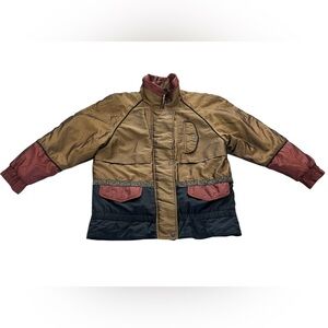 Andy Johns Multi Retro Puffer Bomber Windbreaker Jacket 80s/90s